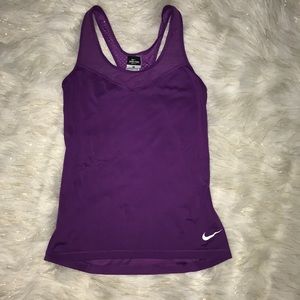 Nike Pro Dri-fit purple tank